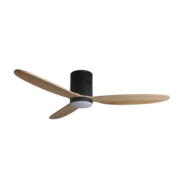 พัดลมเพดาน MR.KEN รุ่น CAN Solid Wood 52" HR LED DC Motor พัดลมมีไฟ ใบพัดไม้แท้ พร้อมรีโมทคอนโทรล